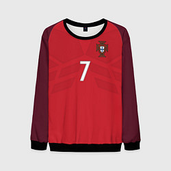 Свитшот мужской Сборная Португалии: Роналду ЧМ-2018, цвет: 3D-черный