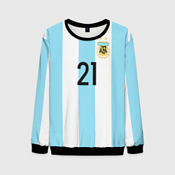 Свитшот мужской Сборная Аргентины: Диабола ЧМ-2018, цвет: 3D-черный