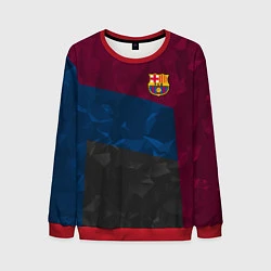 Мужской свитшот FC Barcelona: Dark polygons