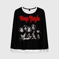 Свитшот мужской Deep Purple, цвет: 3D-белый