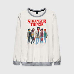 Свитшот мужской Stranger Things Friends, цвет: 3D-меланж
