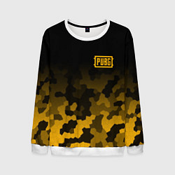 Свитшот мужской PUBG: Military Honeycomb, цвет: 3D-белый