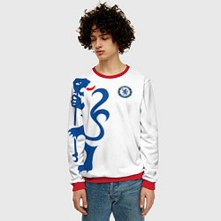 Свитшот мужской FC Chelsea: White Lion, цвет: 3D-красный — фото 2