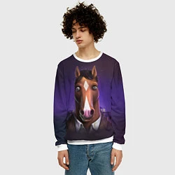 Свитшот мужской BoJack, цвет: 3D-белый — фото 2