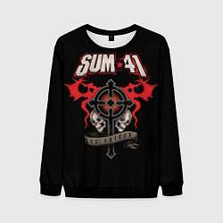 Свитшот мужской Sum 41: 13 Voices, цвет: 3D-черный