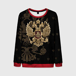 Свитшот мужской Золотой Герб России, цвет: 3D-красный