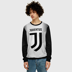 Свитшот мужской FC Juventus: Silver Original, цвет: 3D-черный — фото 2