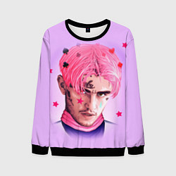 Свитшот мужской Lil Peep: Pink Edition, цвет: 3D-черный