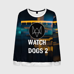 Свитшот мужской Watch Dogs 2: Tech Scheme, цвет: 3D-белый