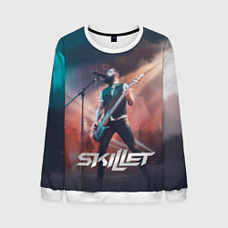 Свитшот мужской Skillet: John Cooper, цвет: 3D-белый