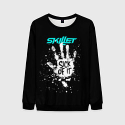Свитшот мужской Skillet: Sick of it, цвет: 3D-черный