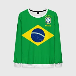 Мужской свитшот Сборная Бразилии: зеленая