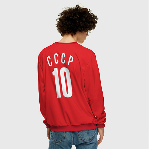 Мужской свитшот Сборная СССР по баскетболу / 3D-Красный – фото 4