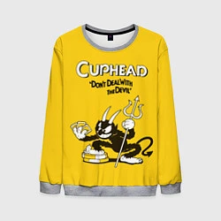 Мужской свитшот Cuphead: Black Devil