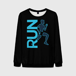 Свитшот мужской RUN: Black Style, цвет: 3D-черный