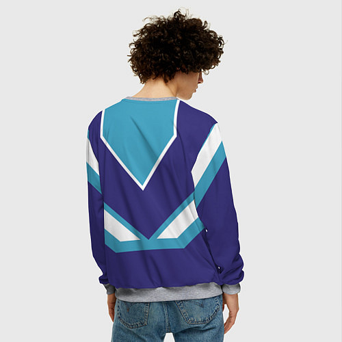 Мужской свитшот Ромка сладкий / 3D-Меланж – фото 4