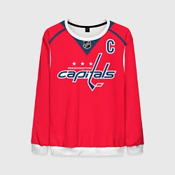 Свитшот мужской Washington Capitals: Ovechkin Red, цвет: 3D-белый