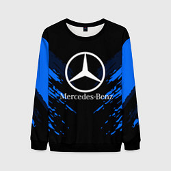 Свитшот мужской Mercedes-Benz: Blue Anger, цвет: 3D-черный