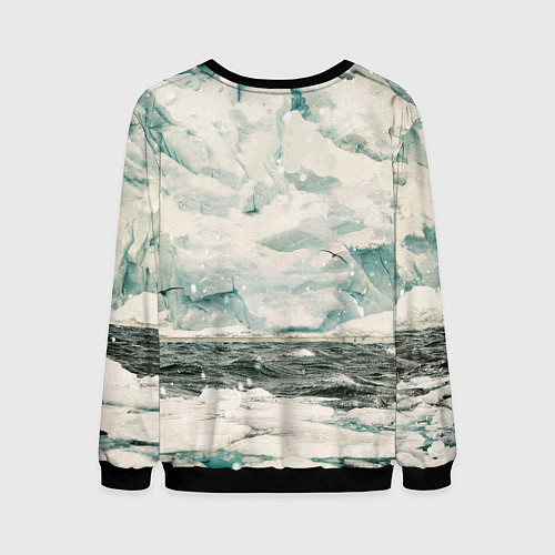 Мужской свитшот Грот: Ледокол Вега / 3D-Черный – фото 2