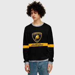 Свитшот мужской Lamborghini Automobili, цвет: 3D-меланж — фото 2