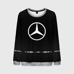 Мужской свитшот Mercedes: Black Abstract
