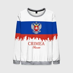 Свитшот мужской Crimea, Russia, цвет: 3D-меланж