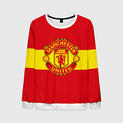 Свитшот мужской FC Man United: Red Style, цвет: 3D-белый