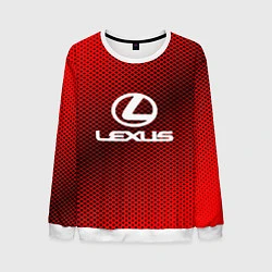 Свитшот мужской Lexus: Red Carbon, цвет: 3D-белый