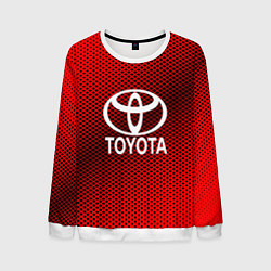 Свитшот мужской Toyota: Red Carbon, цвет: 3D-белый