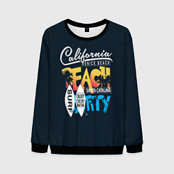 Свитшот мужской California Beach, цвет: 3D-черный