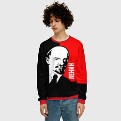 Свитшот мужской Хитрый Ленин, цвет: 3D-красный — фото 2