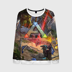 Свитшот мужской ARK: Survival Evolved, цвет: 3D-белый