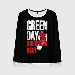 Свитшот мужской Green Day: American Idiot, цвет: 3D-белый