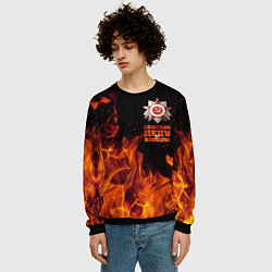 Свитшот мужской Спасибо деду за Победу - день Победы, цвет: 3D-черный — фото 2