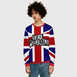 Свитшот мужской Sex Pistols UK, цвет: 3D-красный — фото 2