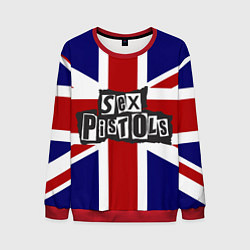 Свитшот мужской Sex Pistols UK, цвет: 3D-красный