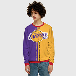 Свитшот мужской NBA: LA Lakers, цвет: 3D-красный — фото 2