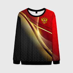 Свитшот мужской RUSSIA SPORT: Gold Collection, цвет: 3D-черный