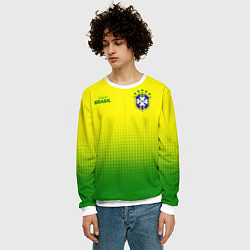 Свитшот мужской CBF Brasil, цвет: 3D-белый — фото 2