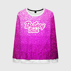 Свитшот мужской Britney Bitch, цвет: 3D-белый