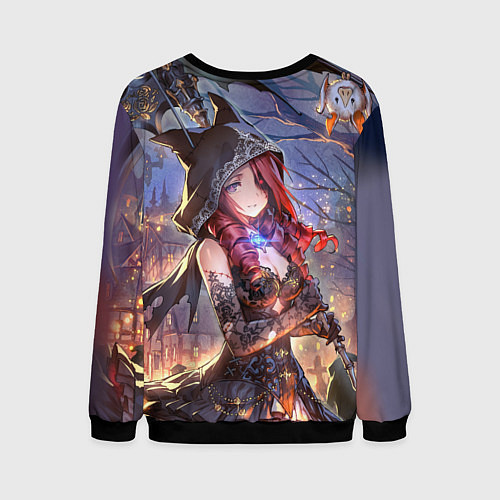 Мужской свитшот Ярость Бахамута / 3D-Черный – фото 2