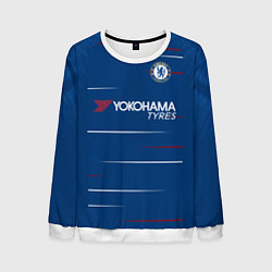 Свитшот мужской FC Chelsea Home 18-19, цвет: 3D-белый