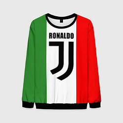 Свитшот мужской Ronaldo Juve Italy, цвет: 3D-черный