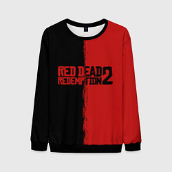 Свитшот мужской RDD 2: Black & Red, цвет: 3D-черный