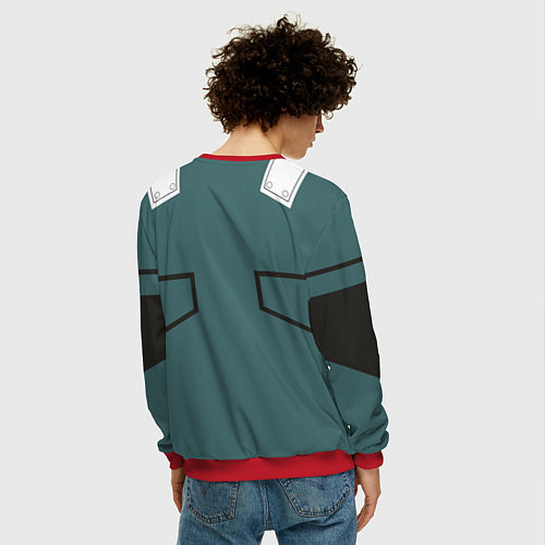 Мужской свитшот MHA IZUKU MIDORIYA / 3D-Красный – фото 4