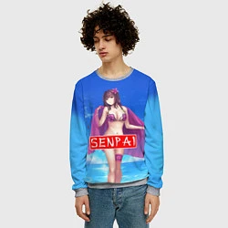 Свитшот мужской Senpai: Summer Girl, цвет: 3D-меланж — фото 2