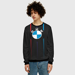 Свитшот мужской BMW: Three Lines, цвет: 3D-черный — фото 2