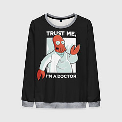 Свитшот мужской Zoidberg: Trust Me, цвет: 3D-меланж