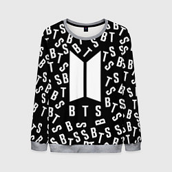 Свитшот мужской BTS: Black Style, цвет: 3D-меланж