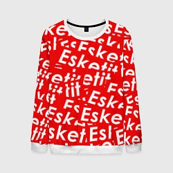 Свитшот мужской Esketit Pattern, цвет: 3D-белый